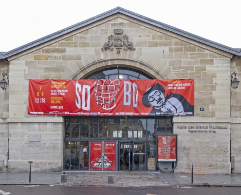 SoBD 2018 : façade de la Halle des Blancs Manteaux