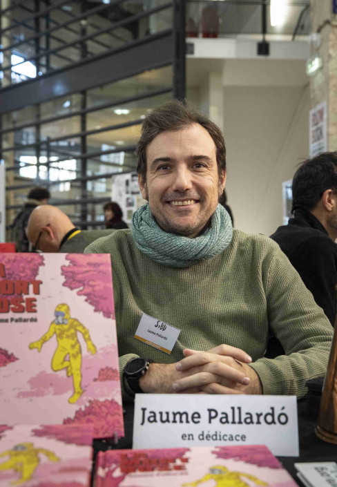 Jaume Pallardo au stand des Editions La Cafetière